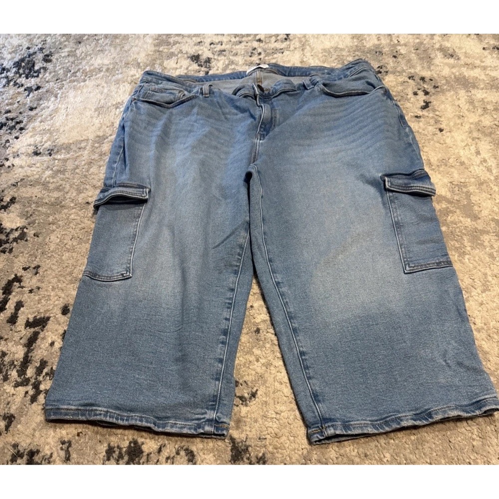Lane Bryant Denim Womens Plus Sz 26 Blue Mid Rise Signature Crop Jeans